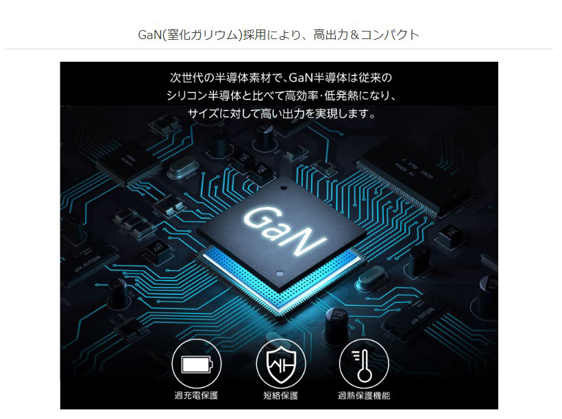AC-USBアダプタ Type-A×1&C×3 充電器 4ポート 100W ブラック GH-JD4GA 