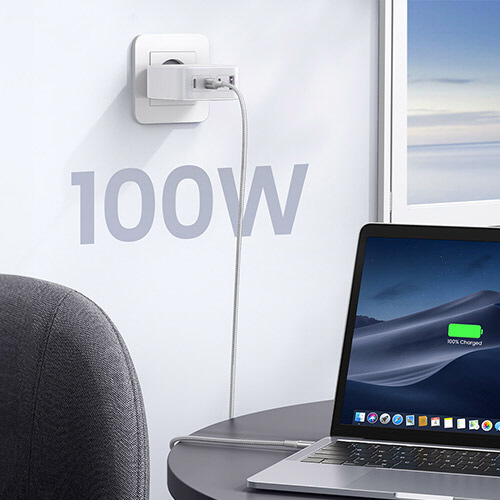 ꧁❦︎充電アダプタ❦︎꧂ Nexode 急速充電器 100W GaN USB-C×3、USB-A×1 4ポート 15336 ホワイト