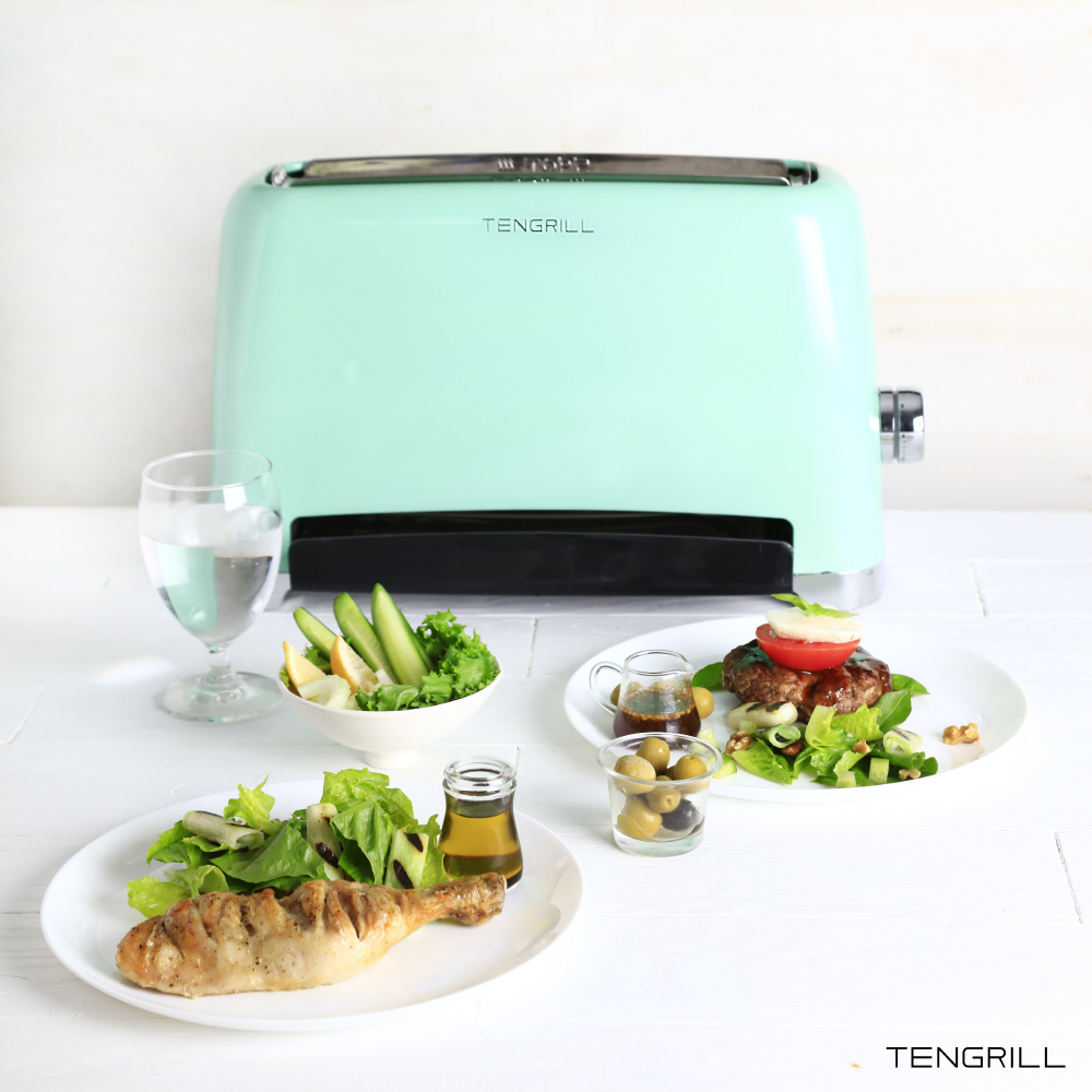 〔展示品〕 縦型ヘルシーオーブン調理器 TENGRILL ミント TGJ19G10M