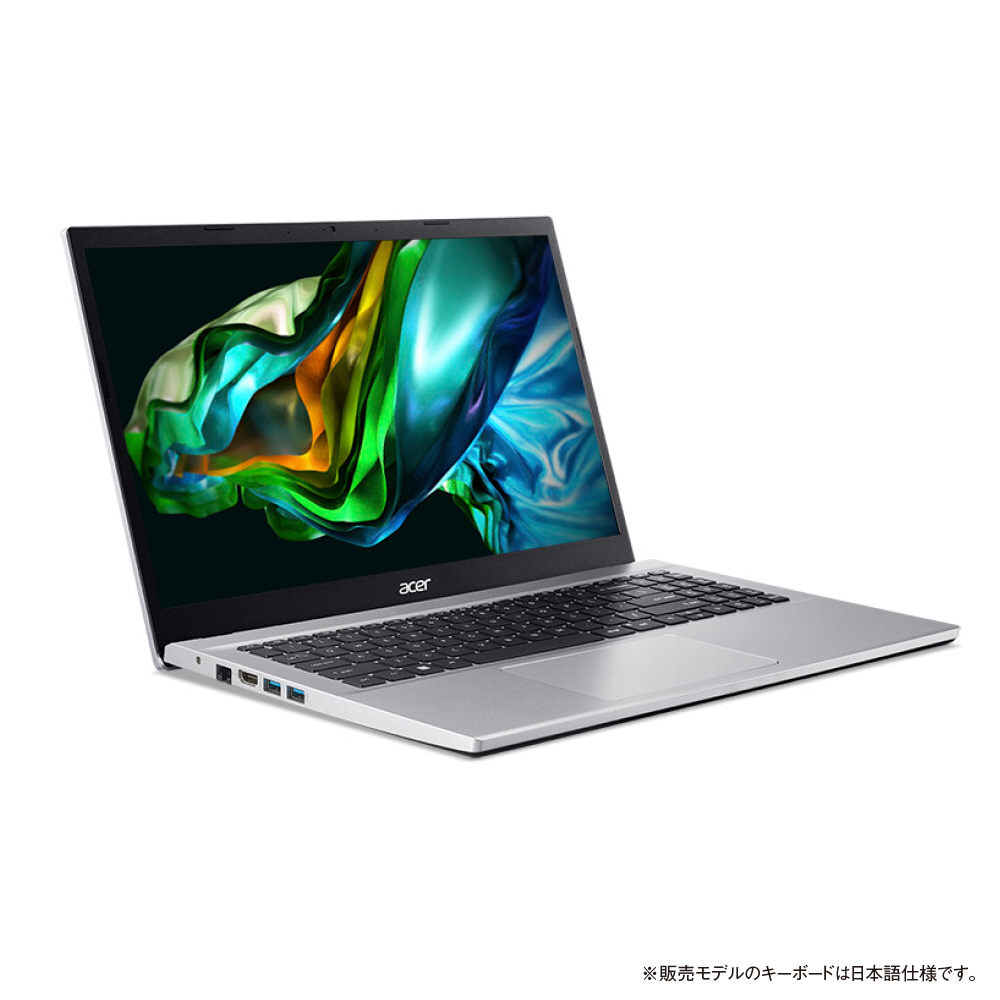 ノートパソコン Aspire 3 ピュアシルバー A315-59-H38U/F ［15.6型 /Windows11 Home /intel Core  i3 /メモリ：8GB /SSD：256GB /Office HomeandBusiness /日本語版キーボード  /2024年3月モデル］｜の通販はソフマップ[sofmap]