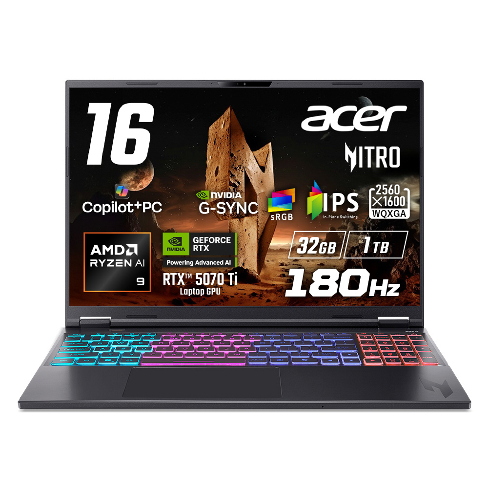 グクミンノート ゲーミングノートPC AN16S-61-A93Z57T/E Acer Nitro 16S AI Nitro