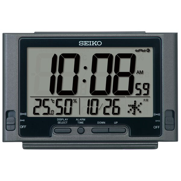 Amazon.co.jp: セイコークロック(Seiko Clock) 置き時計 01:黒