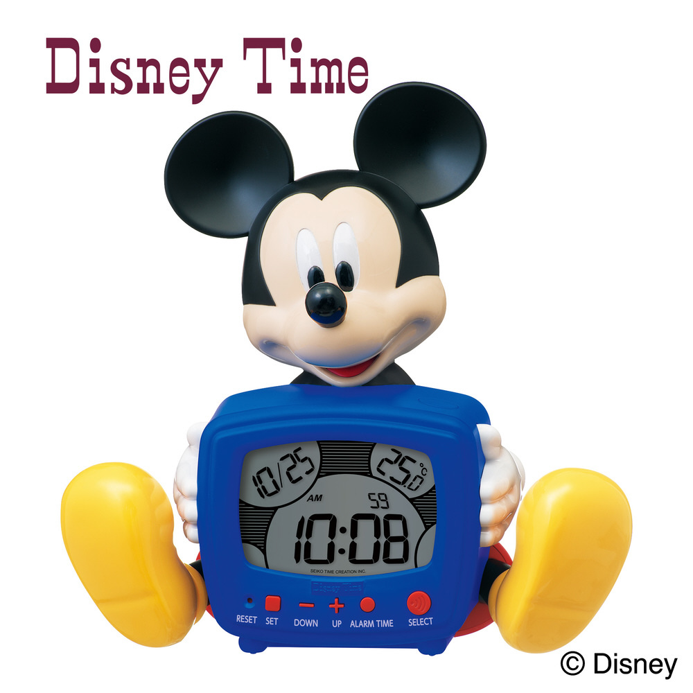 目覚まし時計 【Disney Time（ディズニータイム）】 FD485A ［デジタル