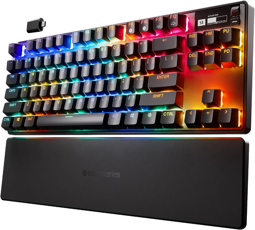 ゲーミングキーボード＋リストレスト Apex Pro TKL Wireless(2023)(英語配列) 64865J ［有線・ワイヤレス  /Bluetooth・USB］｜の通販はソフマップ[sofmap]