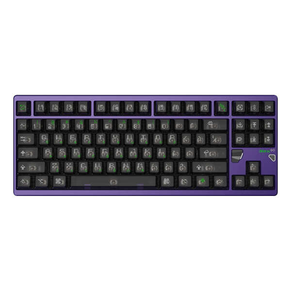 ゲーミングキーボード(ラピッドトリガー対応) Hex80(英語配列) Purple