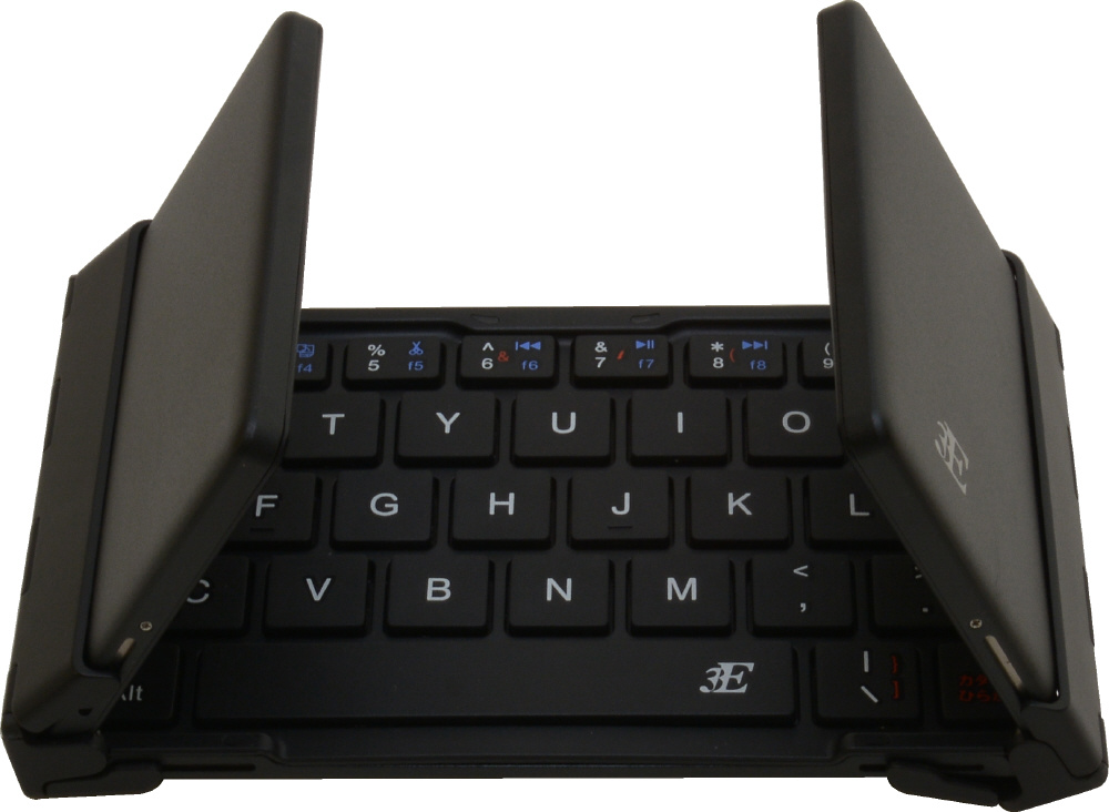 スリーイー Bluetoothキーボード バックライト搭載 3つ折りタイプ 英語配列 78キー（ブラック）3E Bluetooth Keyboard ケース付属 3E-BK mxn26g8 Amazon.co.jp: スリーイー 浅沼商会 3E-BKY7-BR 3E Bluetooth