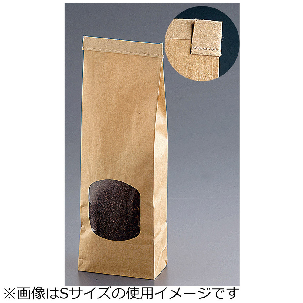 クラフト窓付きティンタイ袋（ワイヤー付） L（400枚入） ＜GHK0703＞ AA1661782476(12865円)