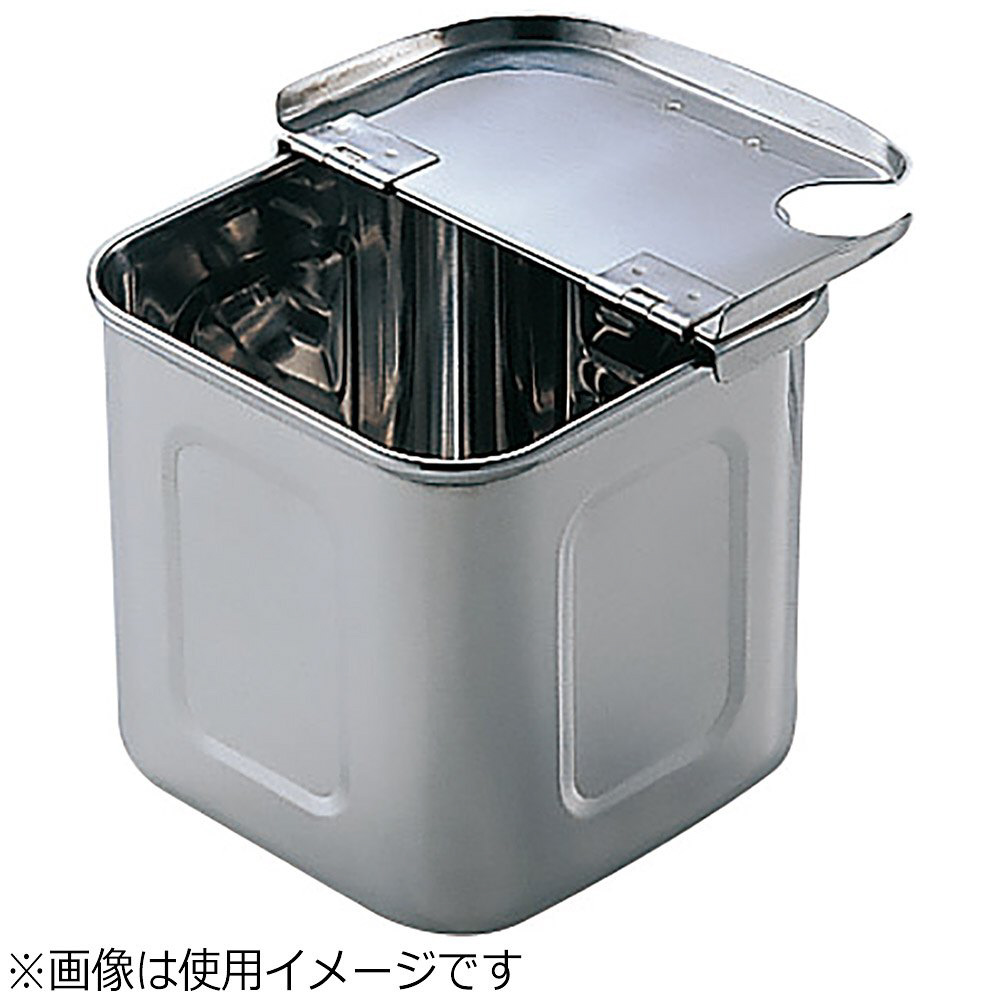 三宝産業 18-8深型角キッチンポット (手付)22.5cm ＜AKK06022＞