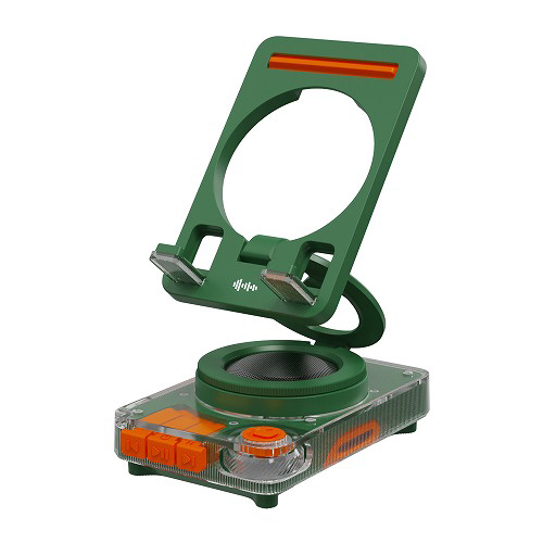 ワイヤレススピーカー（スマホスタンド対応） WINTECH グリーン KBT