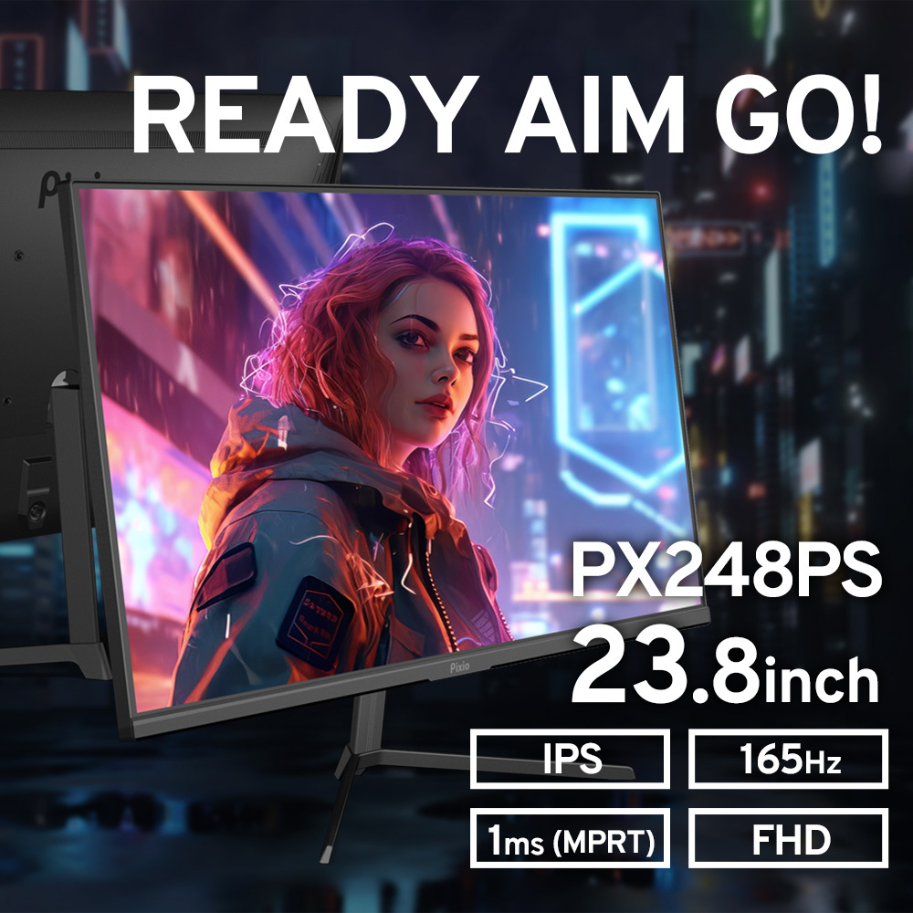 PX248PS-O ゲーミングモニター PX248 Prime S ブラック ［23.8型 /フル