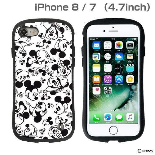 iface 8/7  ミッキー Face Mix &BigHeart 2個セット iPhone 8/7専用］ミッキー90周年限定/ディズニーキャラクター