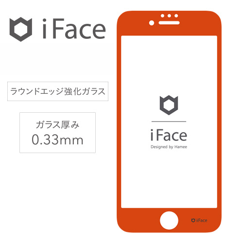 iPhone 8/7/6s/6専用］iFace Round Edge Color Glass Screen Protector