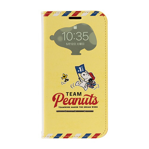 iPhone 11/XR専用]PEANUTS/ピーナッツ/フリップ窓付きダイアリーケース