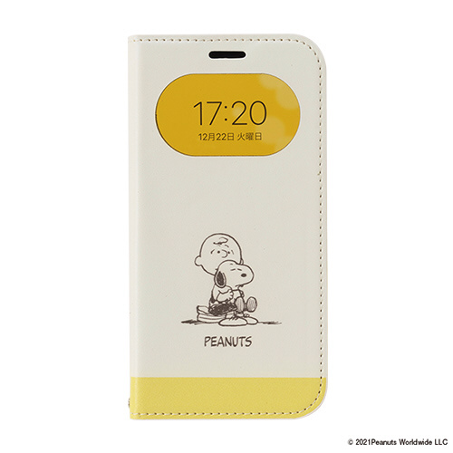 iPhone 12/12 Pro専用]PEANUTS/ピーナッツ/フリップ窓付きダイアリー