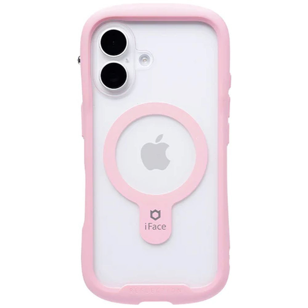 [iPhone 16専用]iFace Reflection MagSynq 強化ガラスクリアケース iFace サクラピンク 41 ...