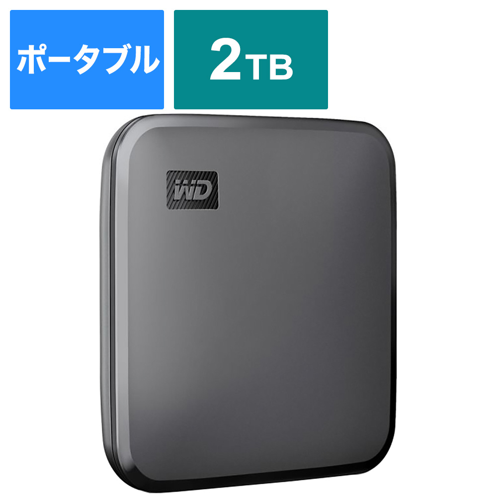 WD ポータブルSSD 2TB 外付けSSD ジャンク品 - PC周辺機器