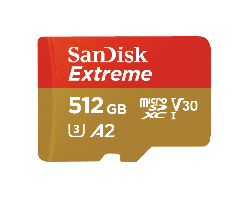 SanDisk Extreme microSDXC UHS-Iカード 512GB SDSQXAV-512G-JN3MD