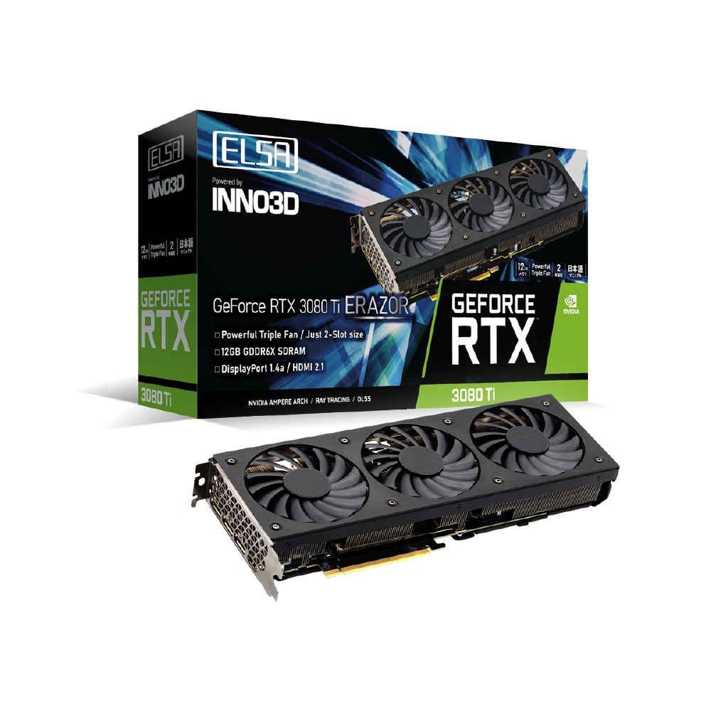 グラフィックボード GeForce RTX 3080 Ti ERAZOR GD3080T-12GEREZ ...