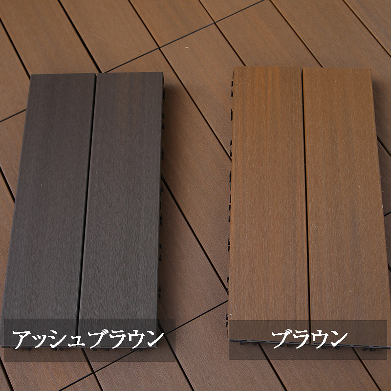 【廃盤品処分】【即購入OK】タイプCブラウン 人工木パネル25枚【溝６本線】 h-b019.jpg