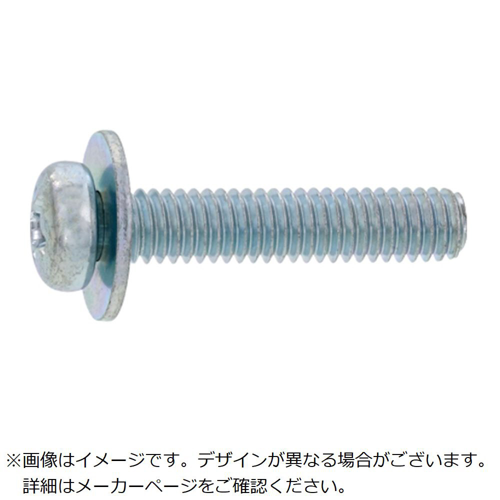 M3.5X12 ( )ﾅﾍﾞP=4 組み込みねじ 鉄(標準) 三価ﾎﾜｲﾄ - ネジ・釘・金属素材