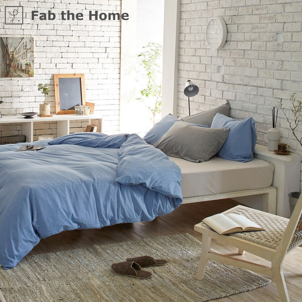 【まくらカバー】Fab the Home（ファブザホーム） プレインニット Ｍサイズ Fab the Home（ファブザホーム） ストーン  FH112950-130 ［43×63cm枕用 /封筒タイプ］
