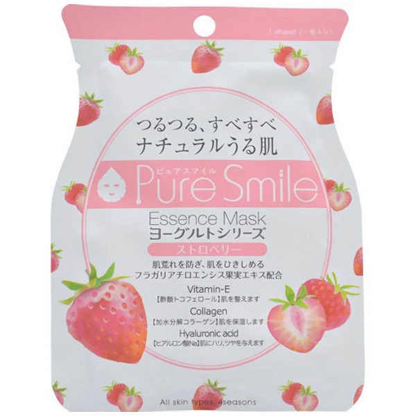Pure Smile（ピュアスマイル） エッセンスマスク ヨーグルトシリーズ ストロベリー 1回分 23ml｜の通販はソフマップ[sofmap]