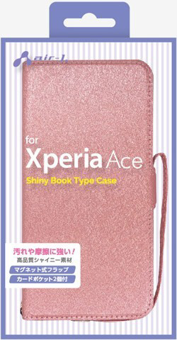Xperia Ace シャイニー手帳型ケース Pk Xperia Ace ケースの通販はソフマップ Sofmap