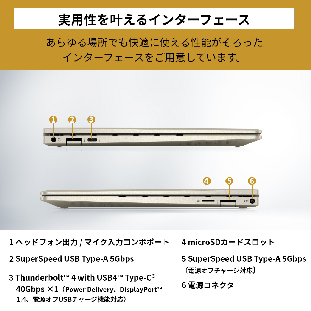 ノートパソコン ENVY x360 13-bd0000 ペイルゴールド 54J98PA-AAAB