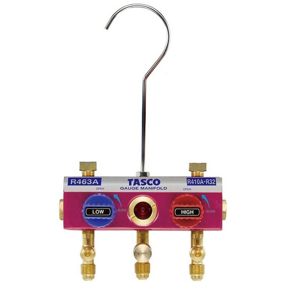 イチネンTASCO R463A・R410A・R32用ハイブリッドゲージマニホールドボディ TA122S-11 イチネンTASCO R463A・R410A・R32用ハイブリッドゲージマニホールド