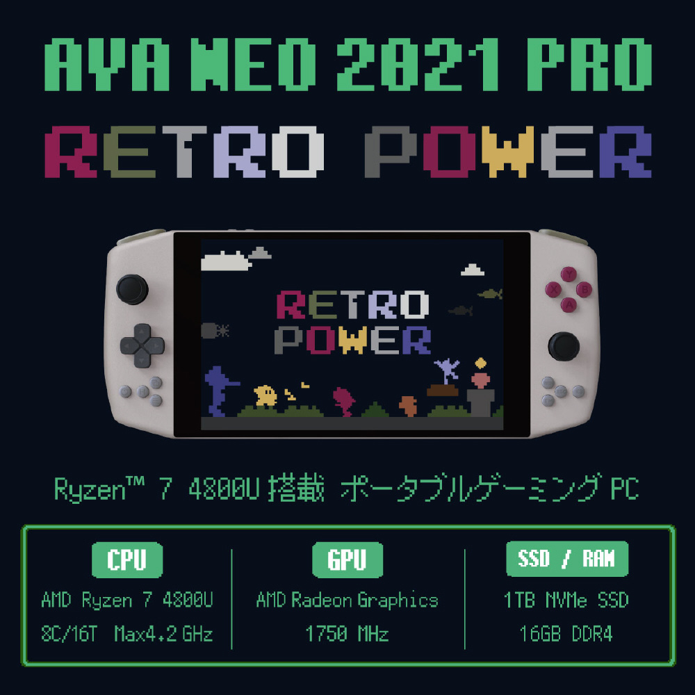 AYANEO 2021 Pro 1TB Ryzen7  専用ドッグセット