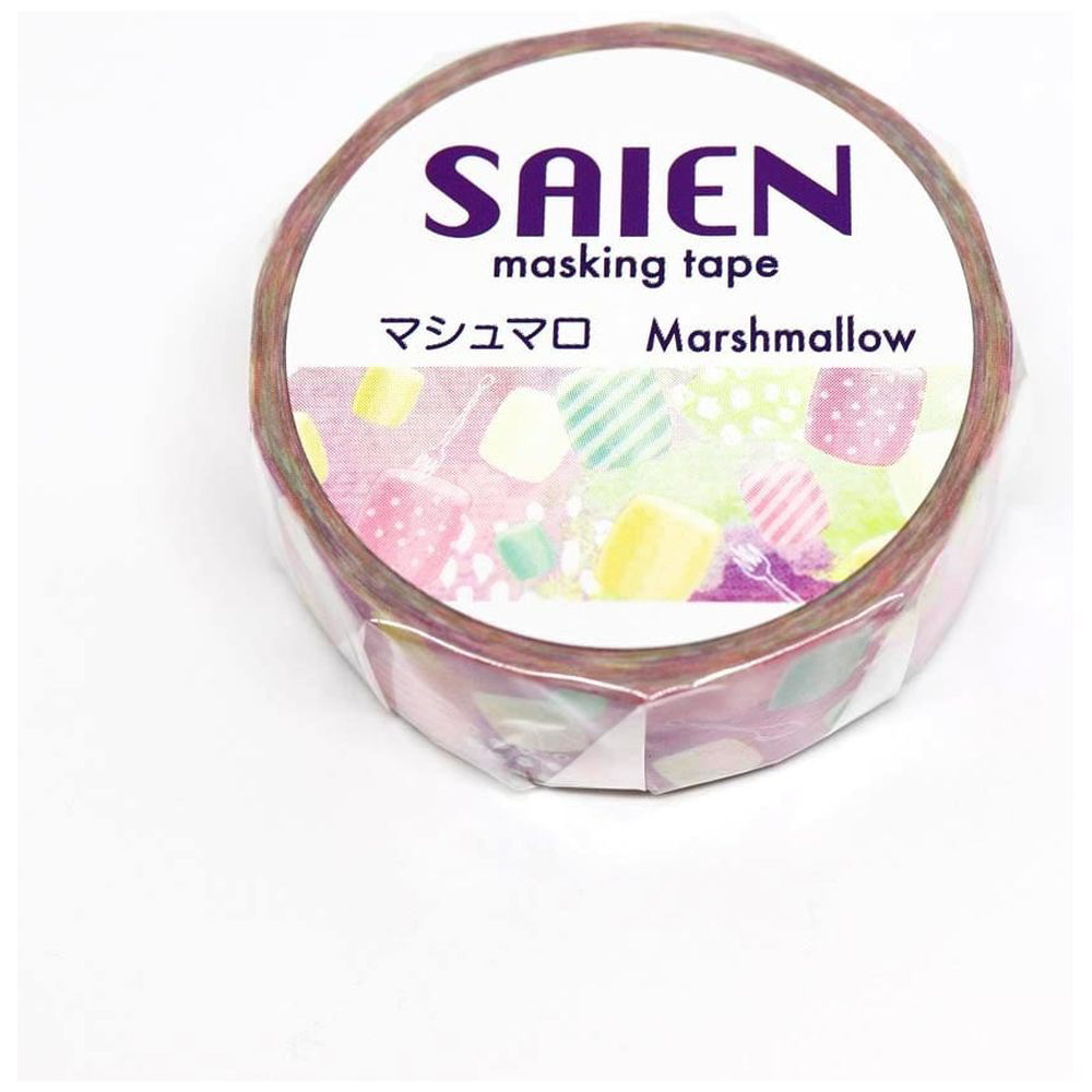 マスキングテープ 15mmx10m SAIEN オリジナル マシュマロ UR-0128