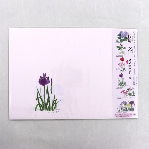 ブックカバー 杉崎文子 ボタニカルアート 夏の植物シリーズ