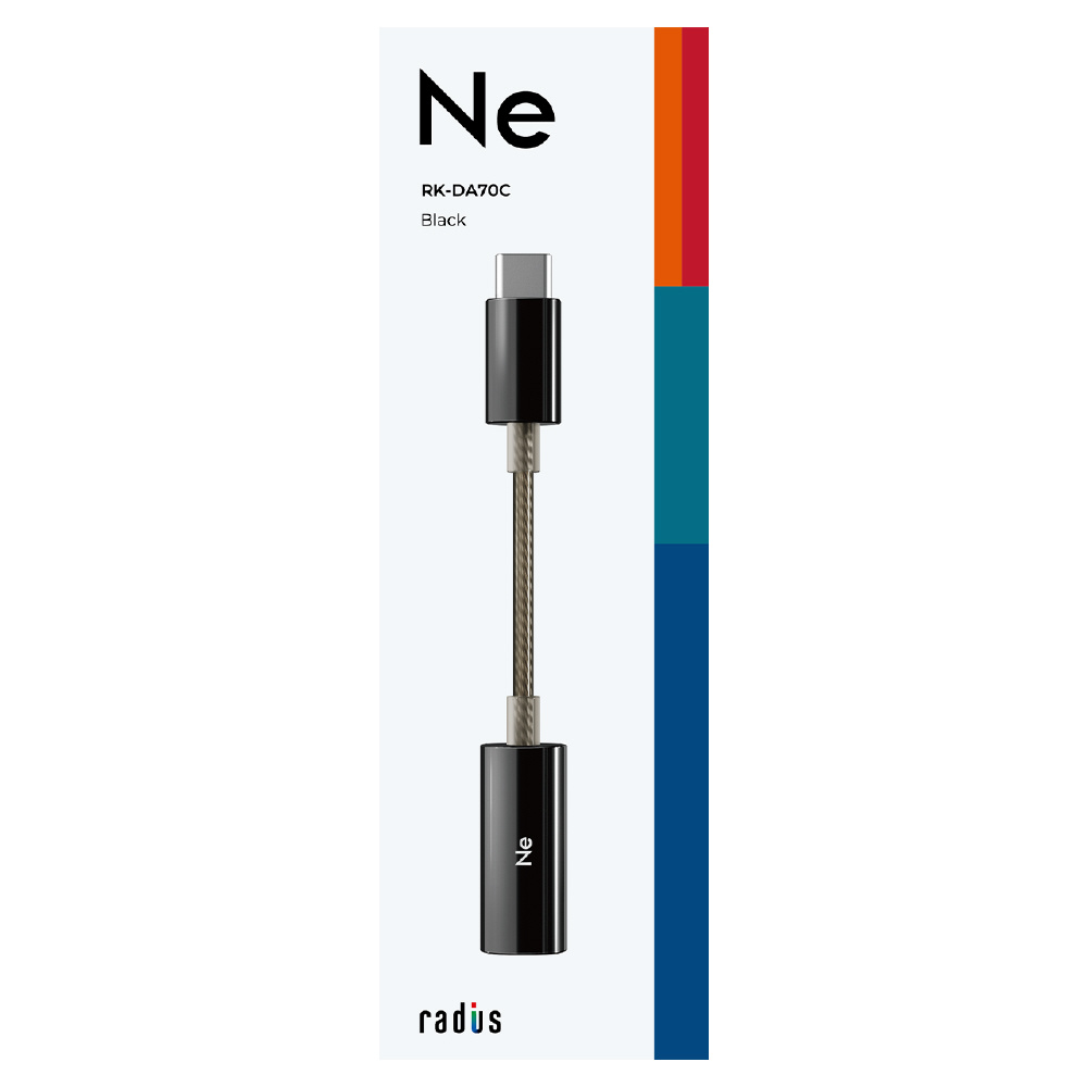 ハイレゾポータブルDAC/AMP with USB Type-C ブラック RK-DA70CK