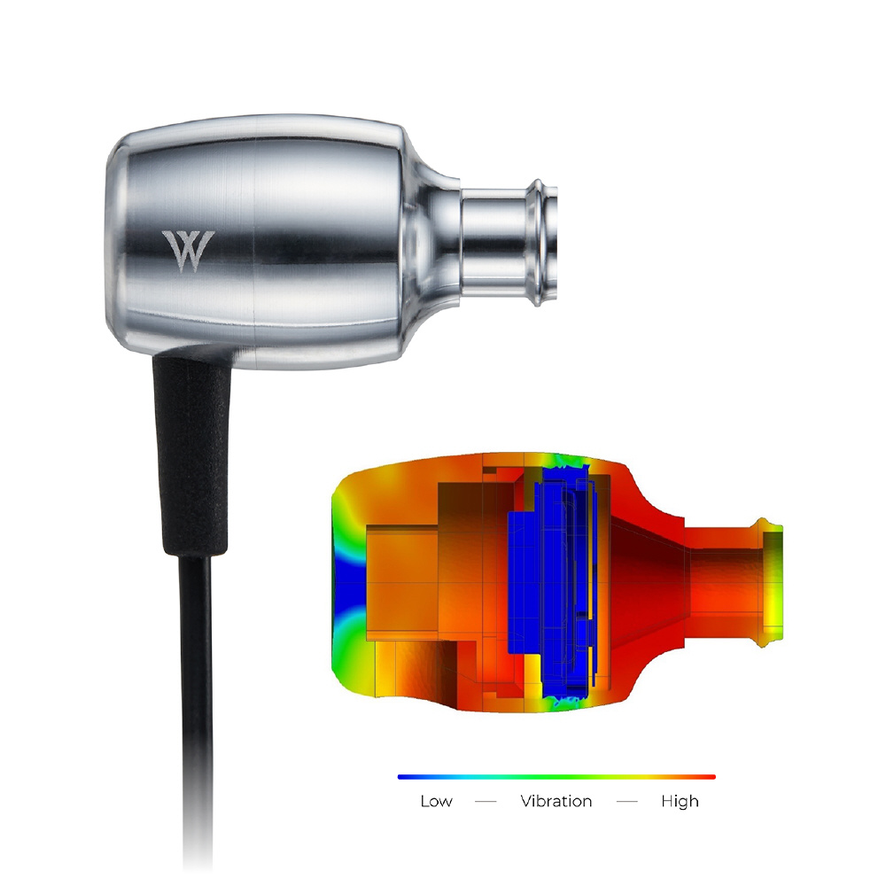 radius(ラディウス) イヤホン カナル型 DUBLEVE Series（ドブルベシリーズ） シルバー HP-W100 ［φ3.5mm ミニプラグ］ イヤホン カナル型 DUBLEVE Series（ドブルベシリーズ） シルバー HP