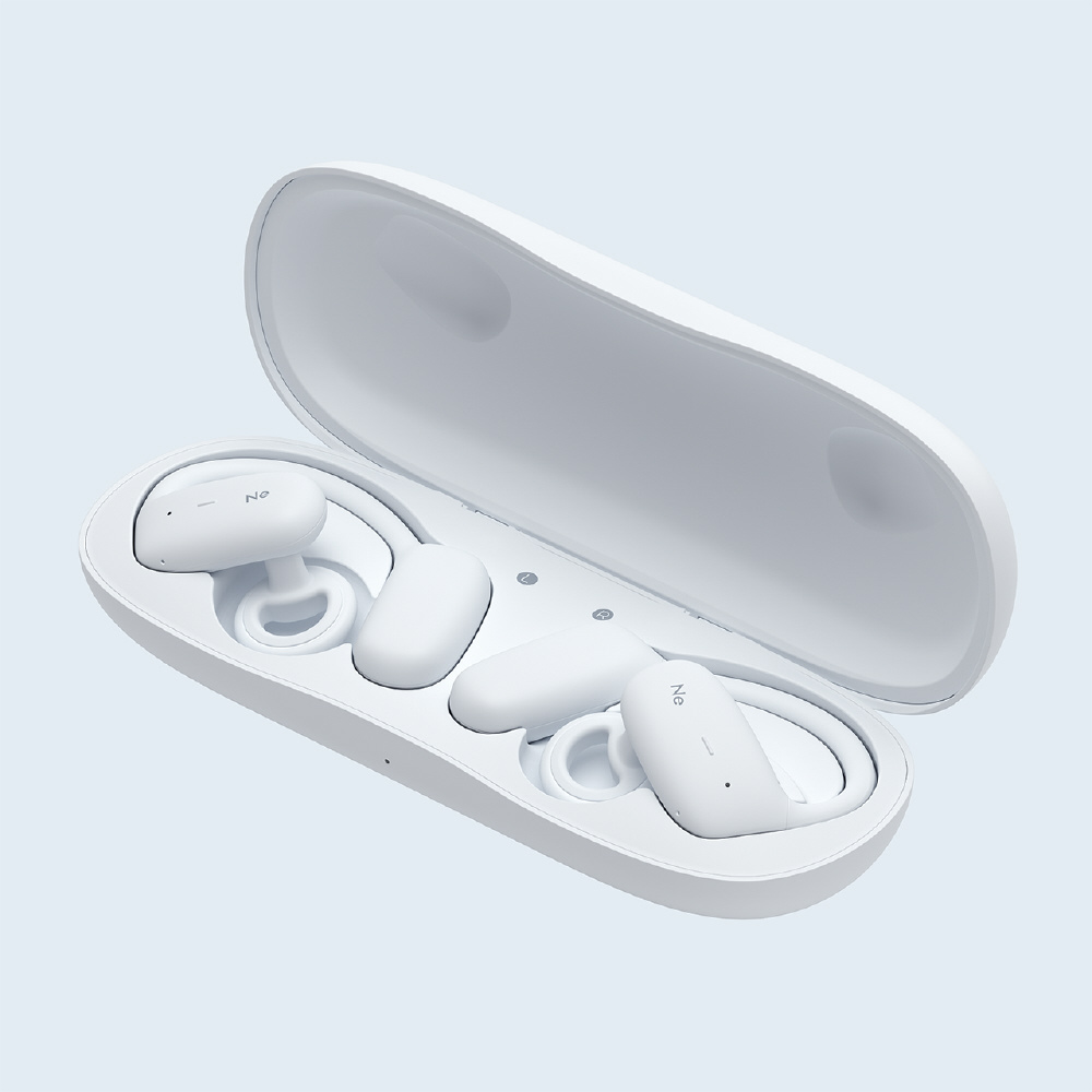 完全ワイヤレスイヤホン 耳かけ型 骨伝導 Beethoven ブルーグレー HP