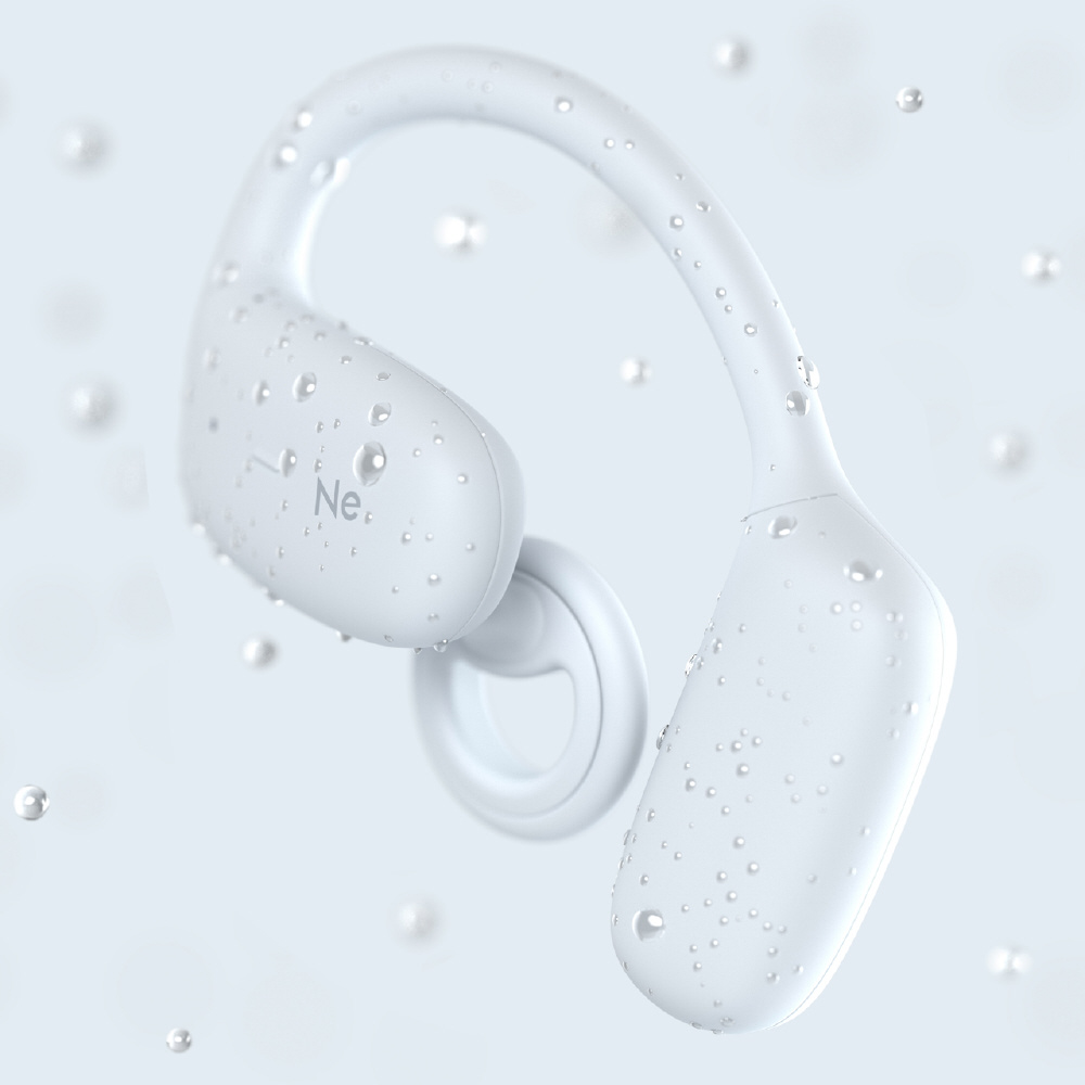 完全ワイヤレスイヤホン 耳かけ型 骨伝導 Beethoven ブルーグレー HP