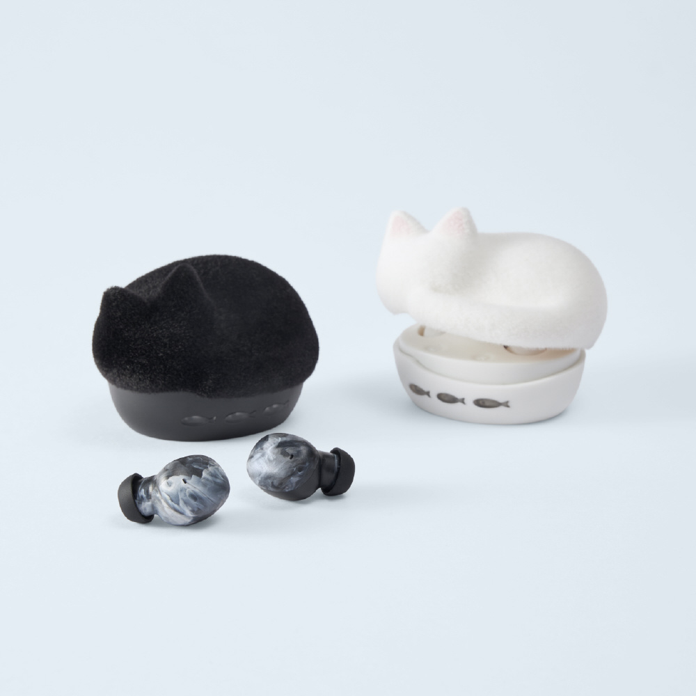 完全ワイヤレスイヤホン NEKO まっくろ HP-C28BTKF ［ワイヤレス(左右