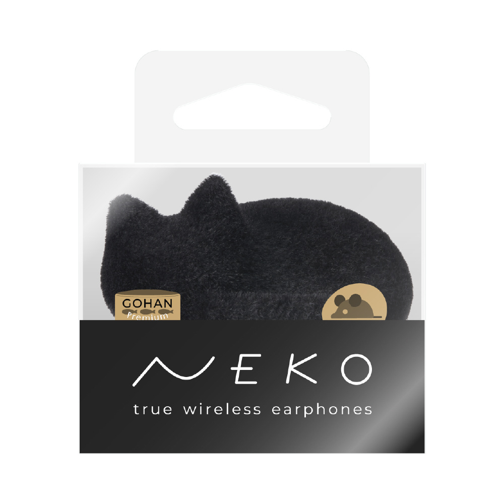 完全ワイヤレスイヤホン NEKO まっくろ HP-C28BTKF ［ワイヤレス(左右