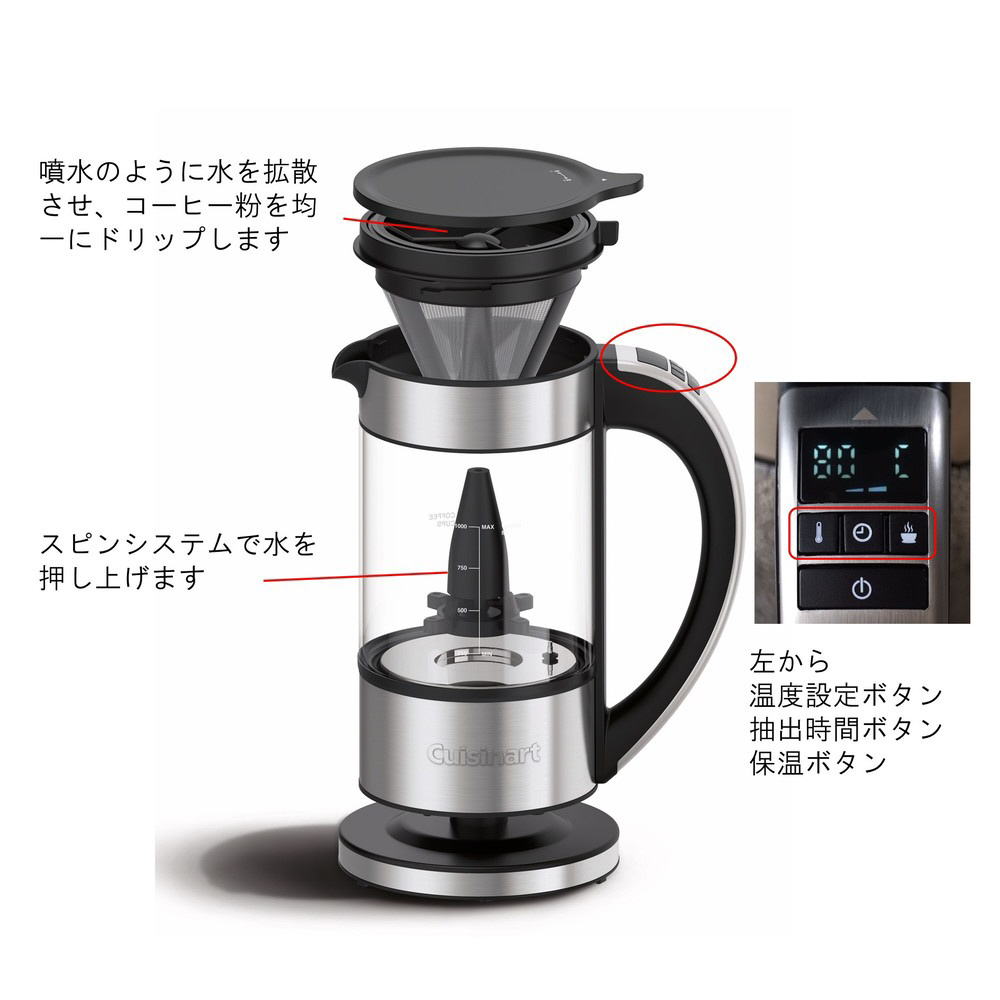 【新品未使用】コーヒーメーカー　Cuisinart FCC-1KJ SILVER