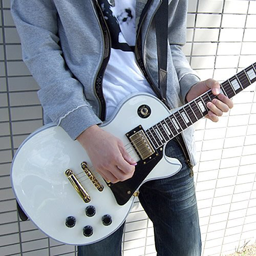エレキギター レスポールタイプ PhotoGenic（フォトジェニック） ホワイト LP-300/WH(S.C)