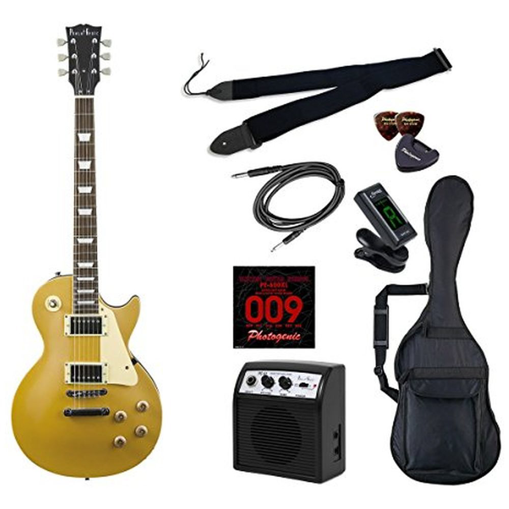 エレキギター ライトセット レスポールタイプ LP-260/GD ゴールド｜の