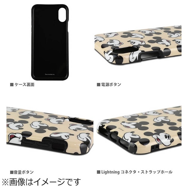 iPhone X用 ディズニー レトロスタンダード ソフトケース ミニーマウス