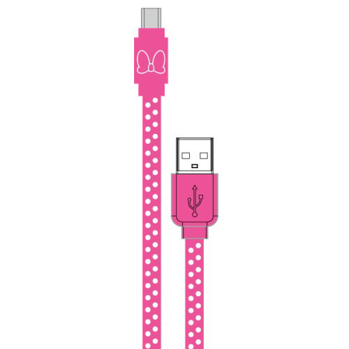 ディズニーキャラクター Type-C対応 同期&充電ケーブル ミニー