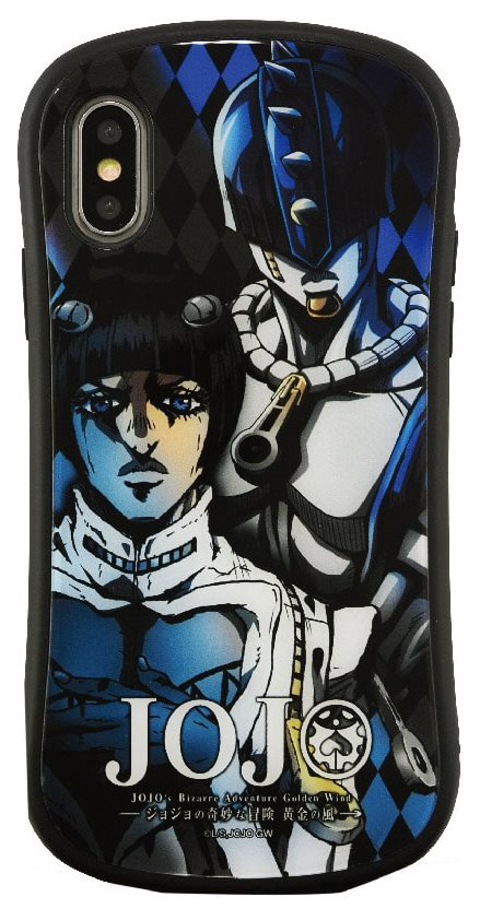 ジョジョの奇妙な冒険5部 黄金の風xバンダイ ブチャラティケース(ハート) iPhone Xs/X JOJO黄金の風 ハイブリッドガラスケース ブチャラティ