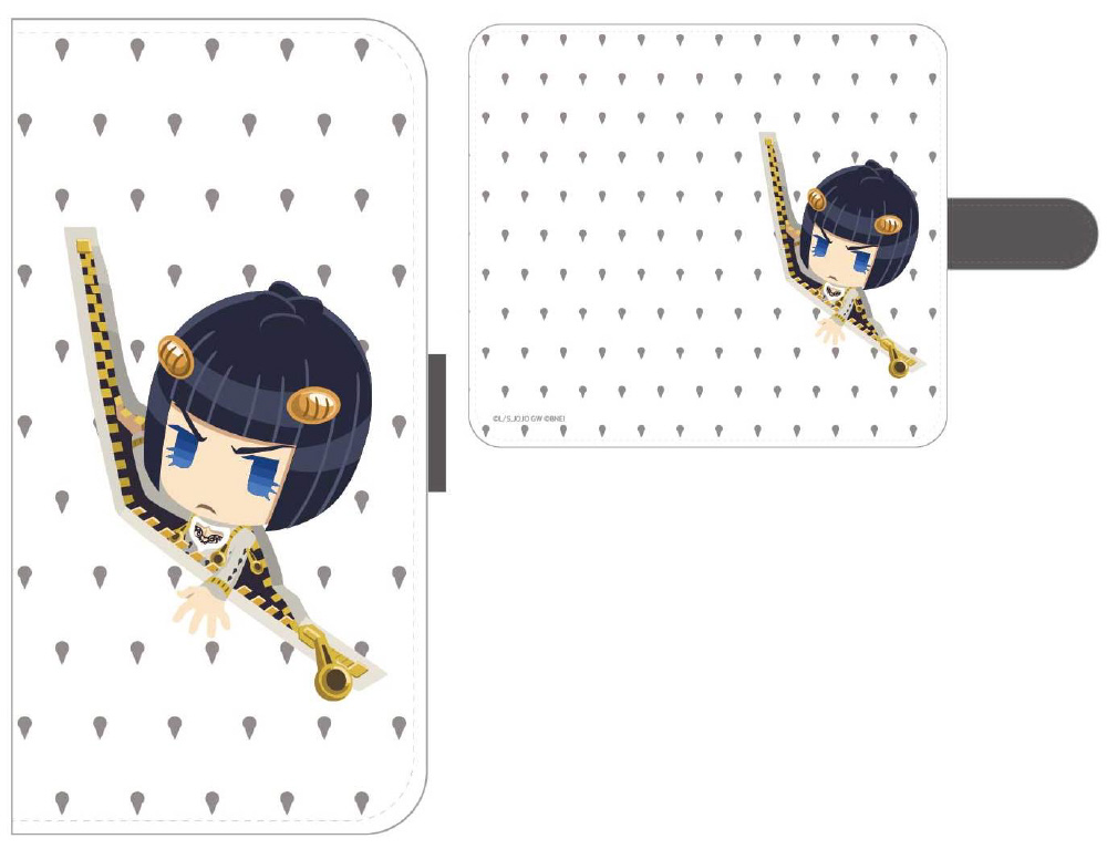バンダイ ジョジョのピタパタポップ　スマートフォンカバー(M+) ブチャラティ ジョジョのピタパタポップ 汎用手帳型スマートフォンカバーM
