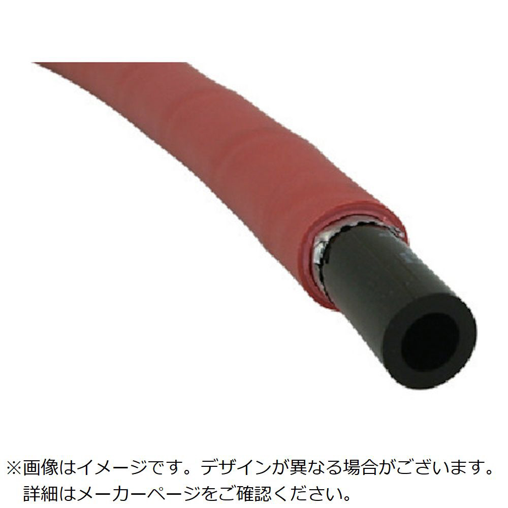 チヨダ　ポリウレタンチューブ　ALEチューブ　内管外径6mm／全長100m　赤　赤