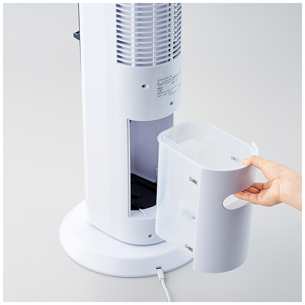 COCOHIE Tower 冷風機 ミスト機能搭載 Amazon.co.jp : Shop Japan(ショップジャパン) ここひえタワー