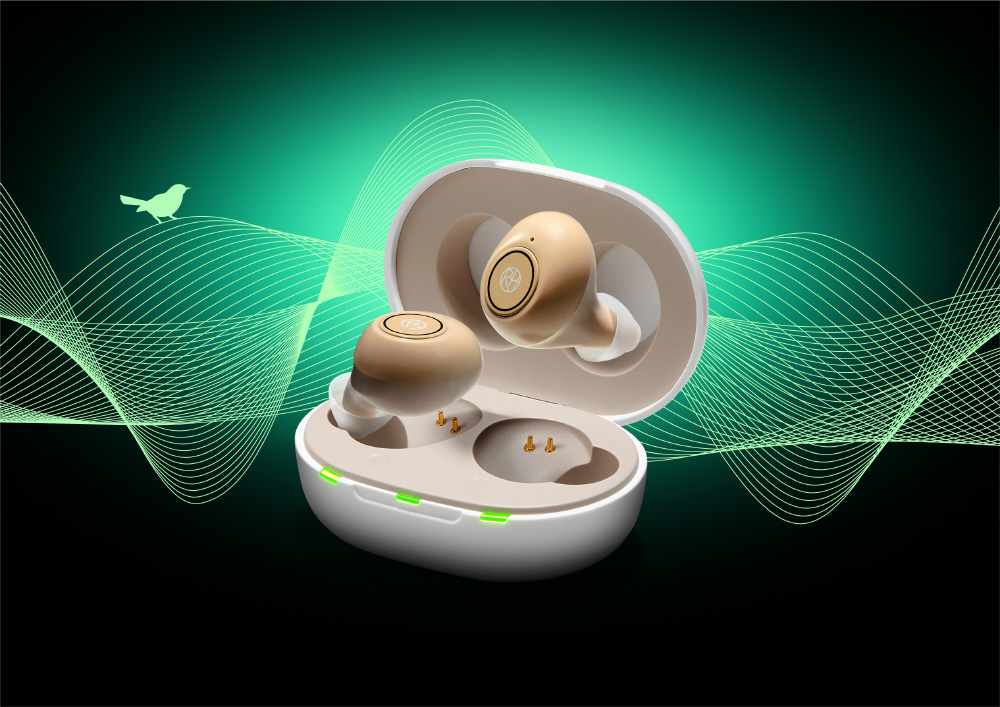 新品未使用　楽ちんヒアリング耳穴型集音器 RA-SABG1 ショップジャパン 楽ちんヒアリング 耳穴型集音器 RASABG1｜の通販は