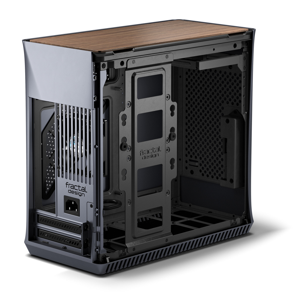 PCケース Era ITX Titanium Gray - Walnut チタニウムグレー FD-CA-ERA