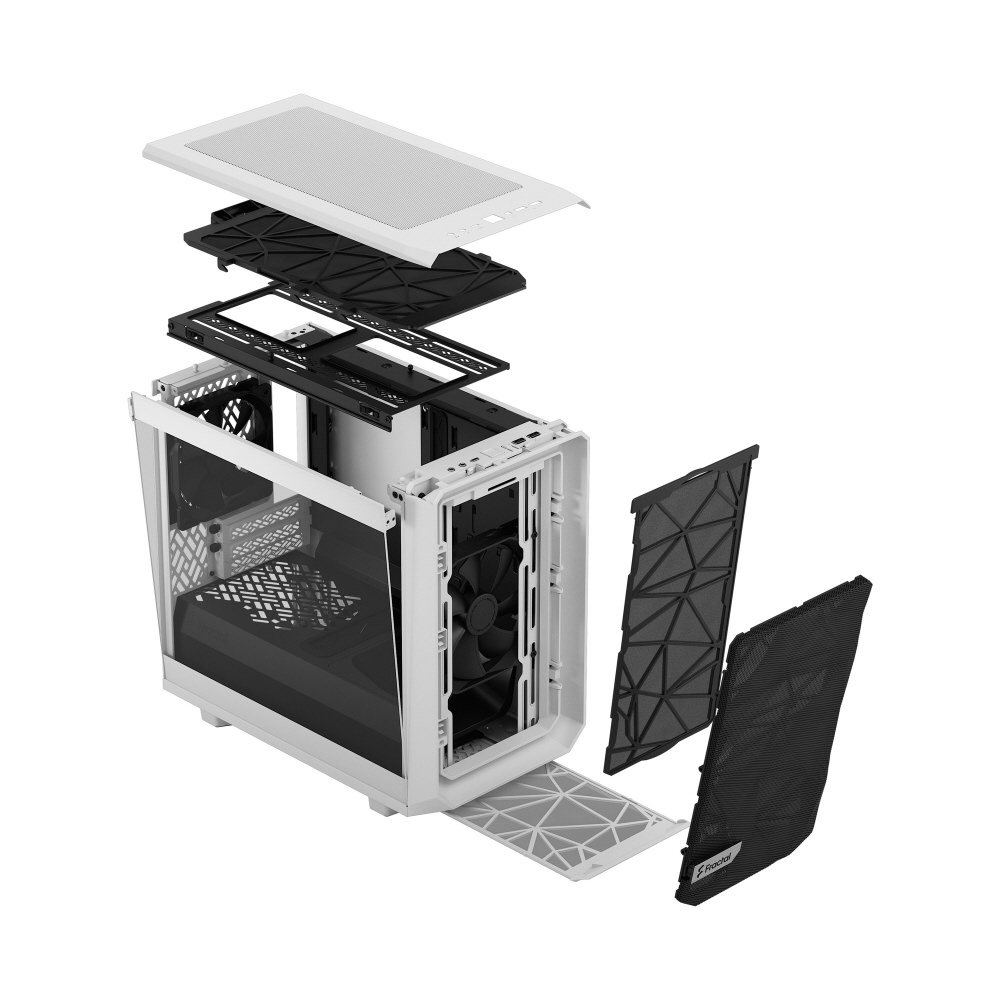 PCケース [Mini-ITX /Mini-DTX] Meshify 2 Nano White TG Clear Tint